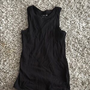 Maurices Black Fitted Sleeveless Tank Top